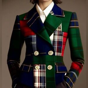 ‼️Plaid Double-Breasted Women's Jacket❤️‼️